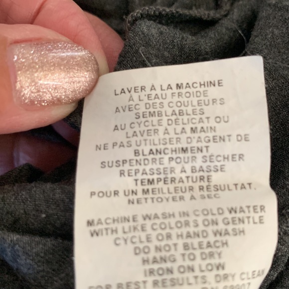 Le Chateau charcoal black tank top. - Picture 7 of 9